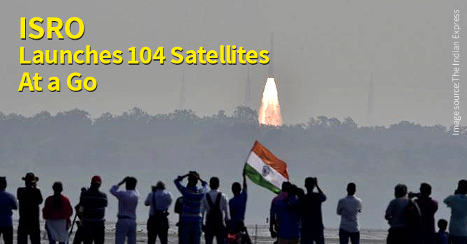 ISRO Launches 104 Satellites at one go