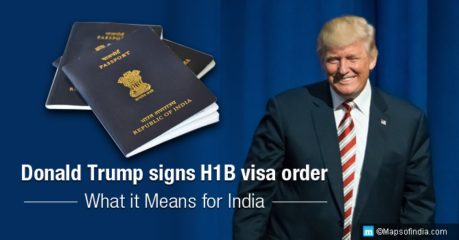 donald trump signs h1B visa order