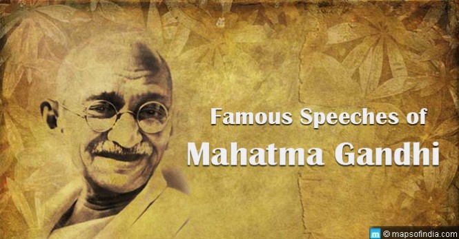 5 Discursos Famosos de Mahatma Gandhi / Mi India | Datakosine