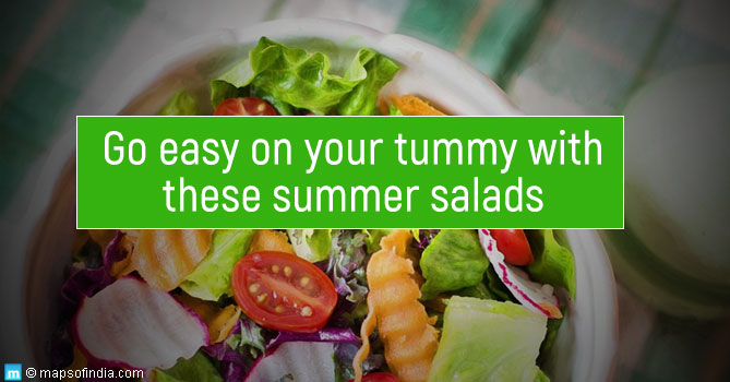  Go easy on your tummy with these summer salads