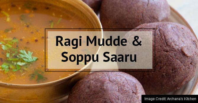 South-Indian-Delicacies2-Ragi-Mudde-Soppu-Saaru