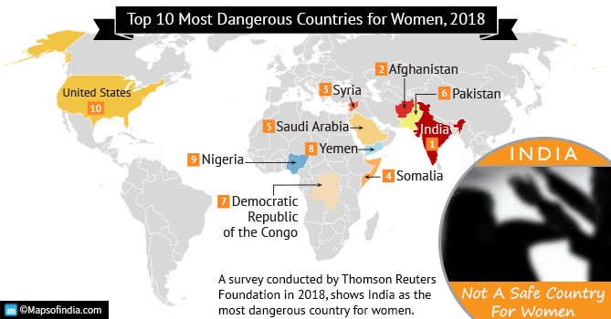 India is the most unsafe country for women