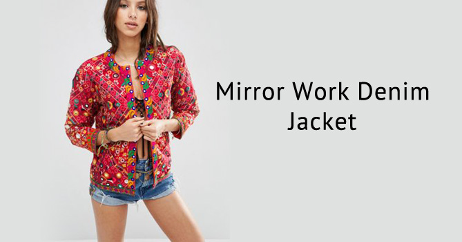 Mirror Work Denim Jacket