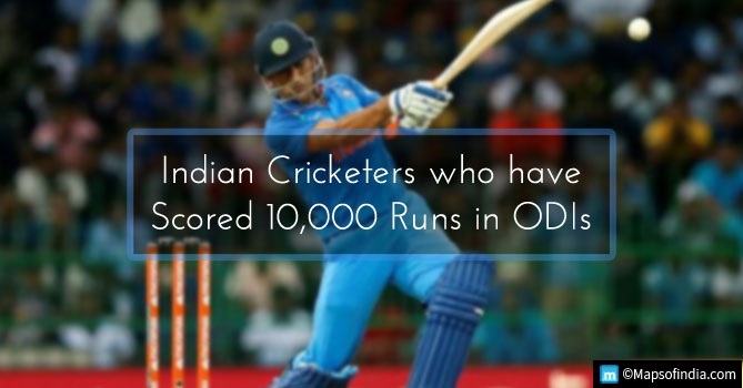 Indian Cricketers who made 10,000 runs in ODIs