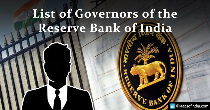 List of all Reserve Bank of India governors till now