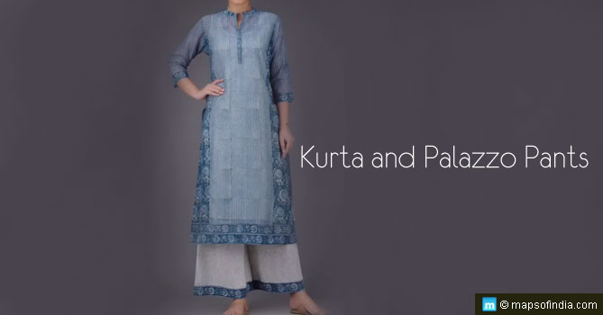 kurta and palazzo pants