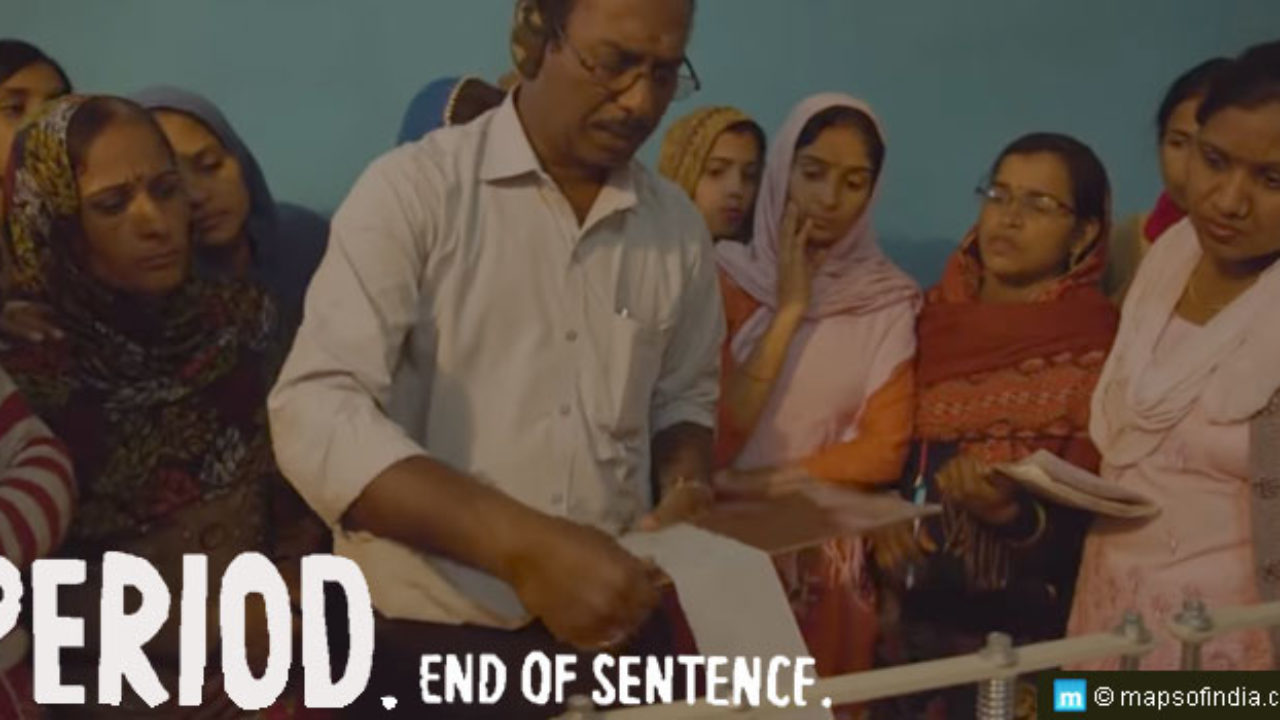Period End Of Sentence Bags An Oscar In 2019 My India Arunachalam muruganantham (padman) (born 12 october 1961 1 ) is a social entrepreneur from coimbatore in tamil nadu, india. maps of india
