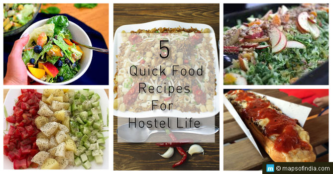 5 Quick Food Recipes For Hostel Life