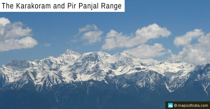 The Karakoram and Pir Panjal Range