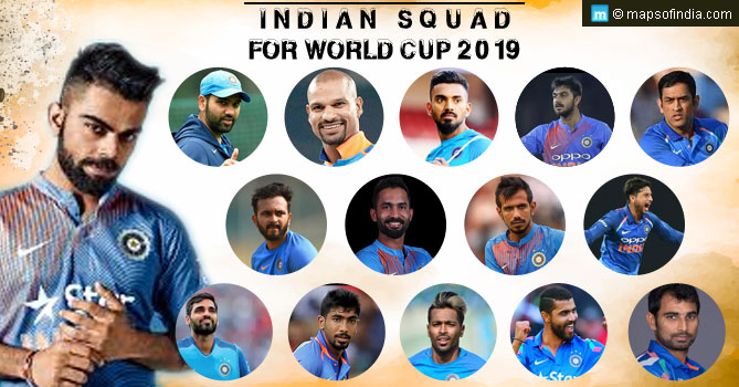 2019 Indian Cricket World Cup Team 