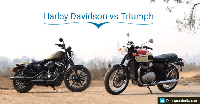 Image Showing Harley Davidson vs Triumph
