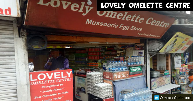 Lovely Omelette Centre on Mall Road, Mussoorie