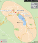 Map Showing Amazing Places to Eat in Nainital