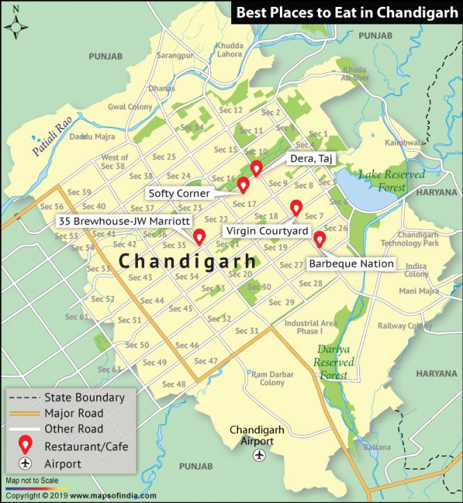 Chandigarh City Map, Information and Facts, Travel Guide