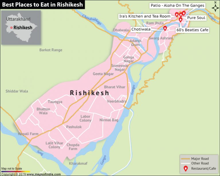 Top Five Restaurants or Cafes in Rishikesh | Best Places to Eat in Rishikesh, Uttarakhand
