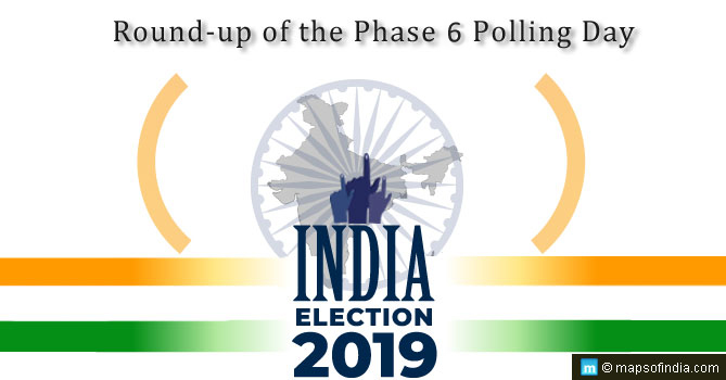 Phase 6 saw polling in 59 constituencies across 6 states and 1 Union Territory