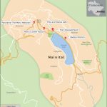 Map Showing Amazing Places to Eat in Nainital