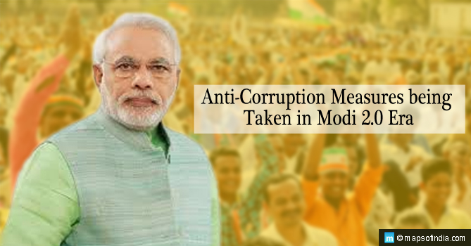 Anti-Corruption Measures being Taken in Modi 2.0 Era