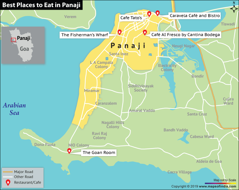 Top Places to Eat in Panaji, Goa