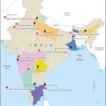 Map Showing Top 10 Indian Universities 2020 as per QS World Rankings