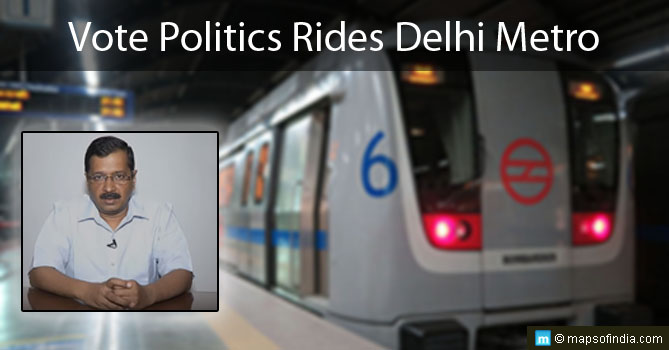 Vote Politics Rides Delhi Metro