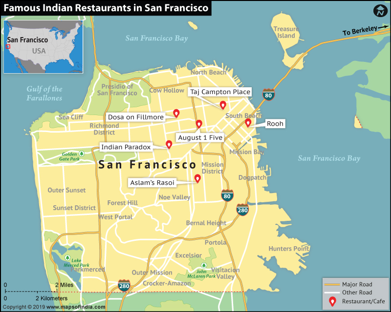 Famous Restaurants for Indian Food in San Francisco