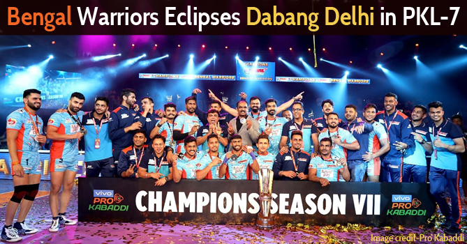 Bengal Warriors Eclipses Dabang Delhi in PKL-7