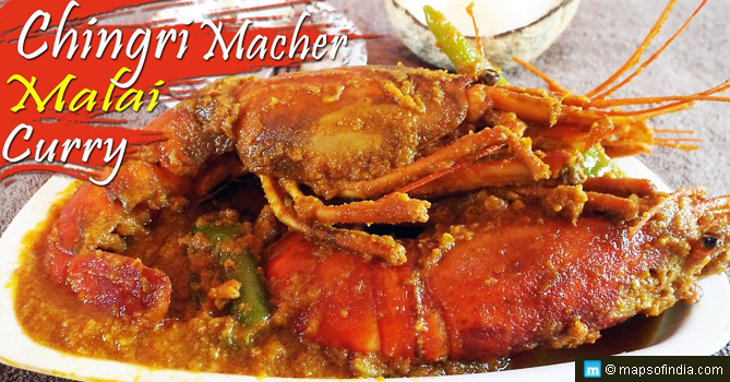 Chingri Macher Malai Curry Recipe (Prawns Cooked in Coconut Milk)