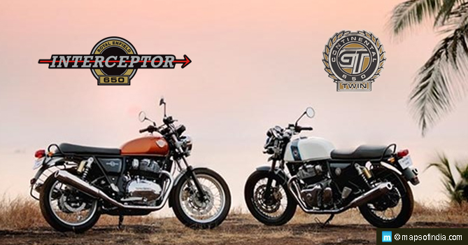 Royal Enfield Interceptor and Continental GT 650 Siblings