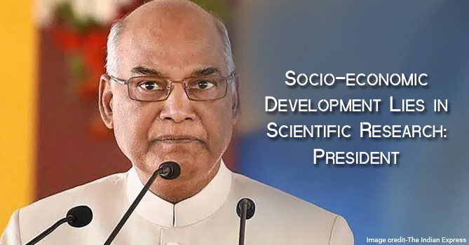 Socio-economic Development Lies in Scientific Research: President