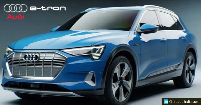 Electric car by Audi E Tron