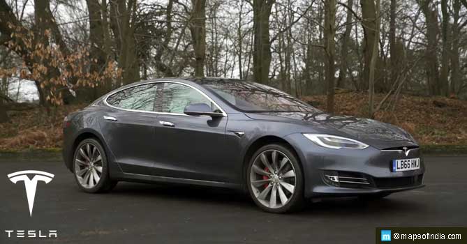 Electric car Model S by Tesla