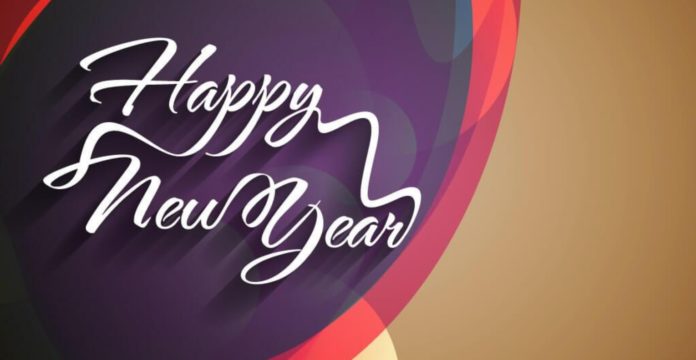 Happy New Year wishes card