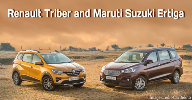 Car Comparison - Renault Triber and Maruti Suzuki Ertiga
