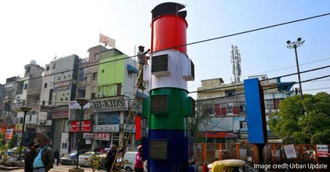 Delhi's Fight Against Air Pollution is On; Smog Tower is Up by Gautam Gambhir's Foundation