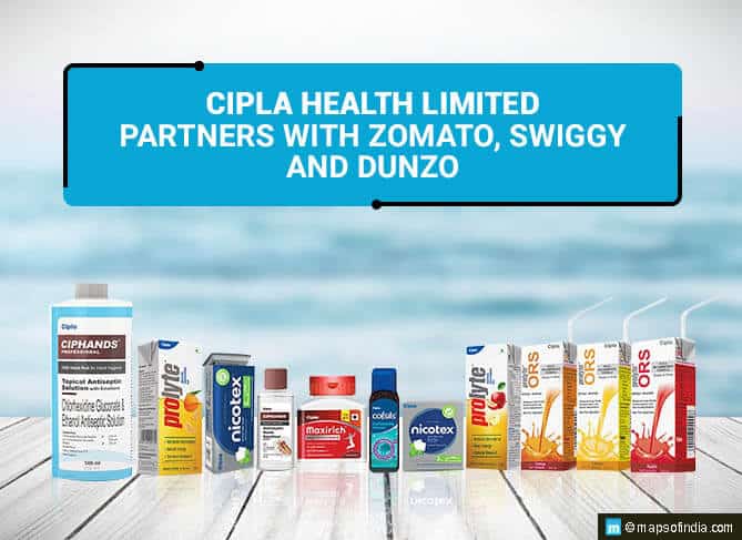 Cipla Health Partners with Zomato, Swiggy And Dunzo for Essential Wellness