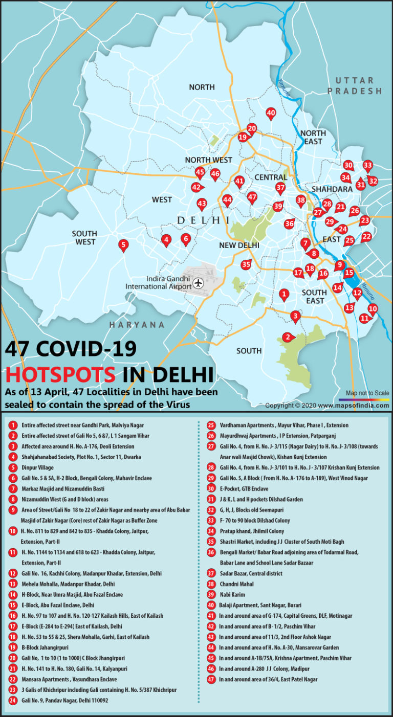 Here is The Most Comprehensive View of Covid-19 Hotspots in Delhi Here is The Most Comprehensive View of Covid-19 Hotspots in Delhi
