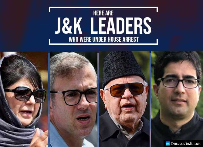 J&K Leaders Who were Under House Arrest J&K Leaders Who were Under House Arrest