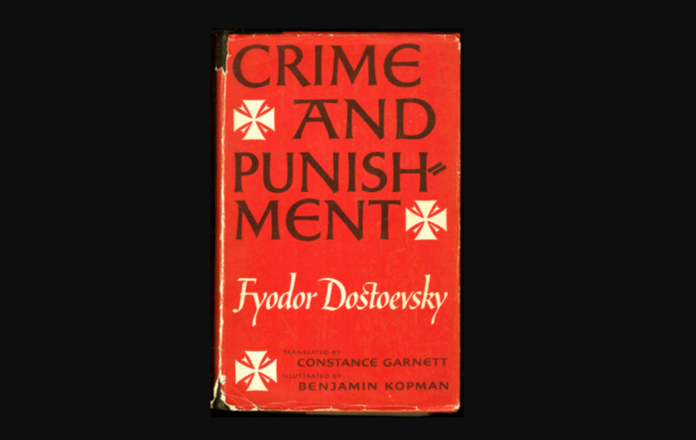 'Crime and Punishment' novel by Fyodor Dostoevsky