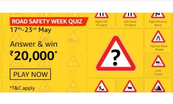 Road Safety Week Amazon Quiz