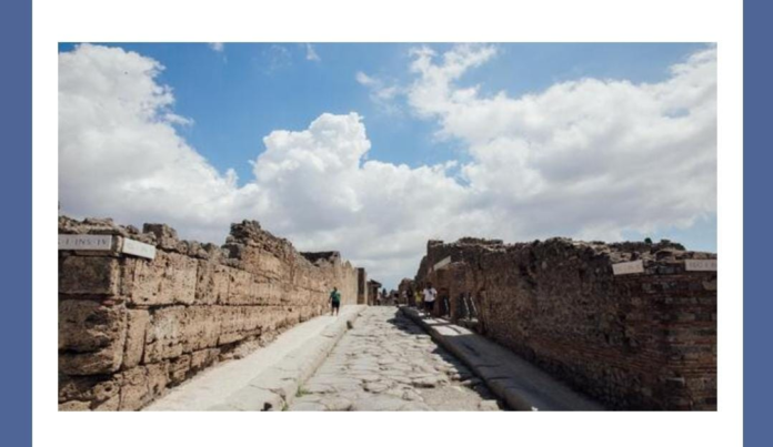 Name this Italian town, where a great number of inhabitants were buried when Mount Vesuvius erupted in 79 AD.