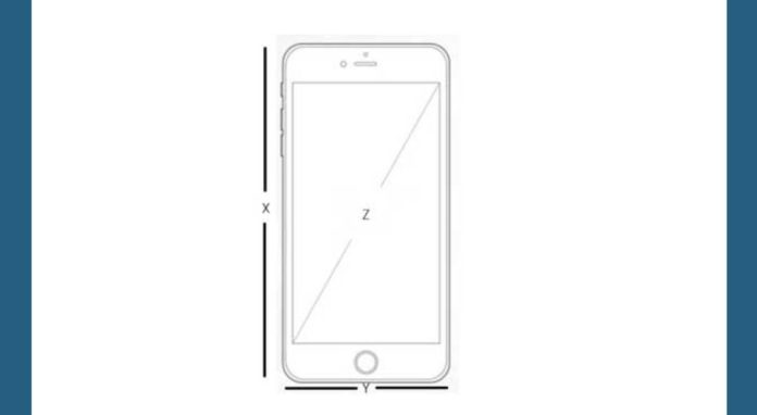 The How is the screen size of a smartphone measured? Refer the below diagram