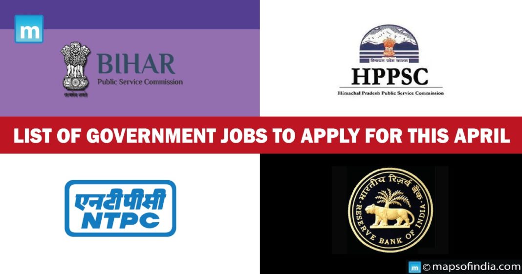List of government jobs to apply for this April, 2022 Employment