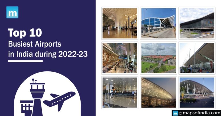 Top 10 Busiest Airports in India during 2022-23 Top 10 Busiest Airports in India during 2022-23
