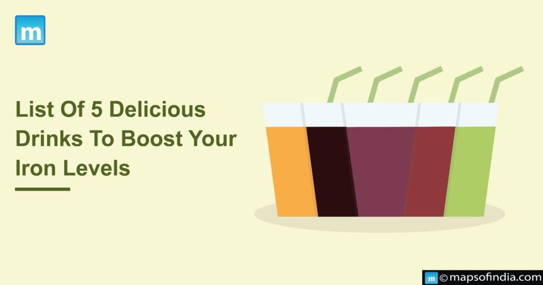 List Of 5 Delicious Drinks To Boost Your Iron Levels Beverages Recipes
