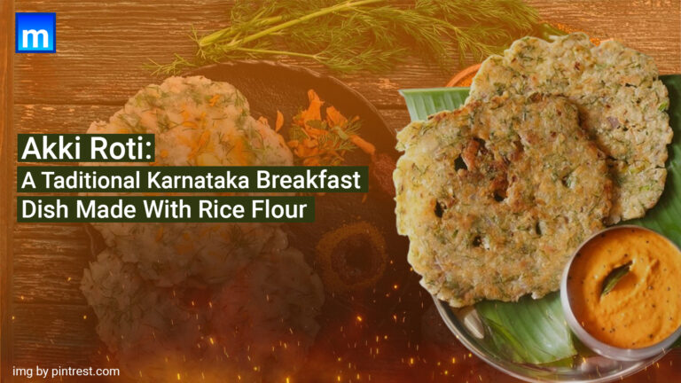 Akki Roti: A Traditional Karnataka Breakfast Dish Made With Rice Flour Akki Roti: A Traditional Karnataka Breakfast Dish Made With Rice Flour