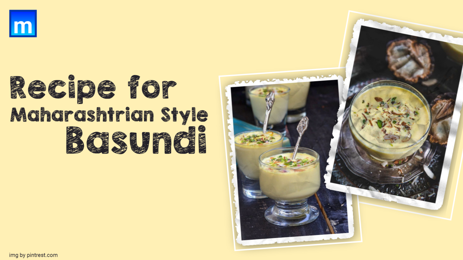 Recipe For MaharashtrianStyle Basundi Cooking Maharashtrian Basundi