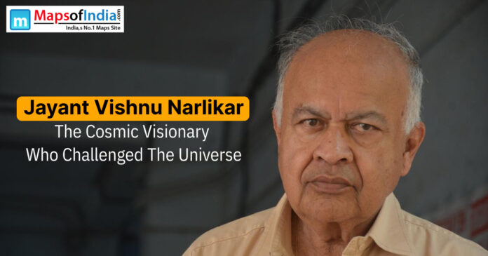 Portrait of Jayant Vishnu Narlikar, Indian astrophysicist and cosmology pioneer