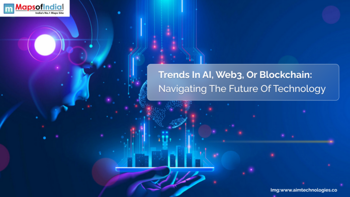 AI, Web3, and blockchain icons representing future tech trends.