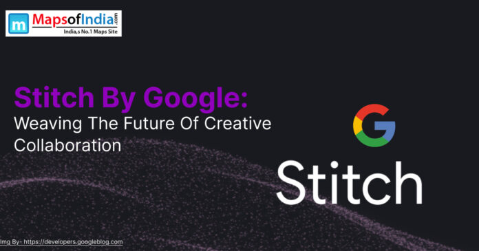 Interface of Stitch by Google showcasing creative tools